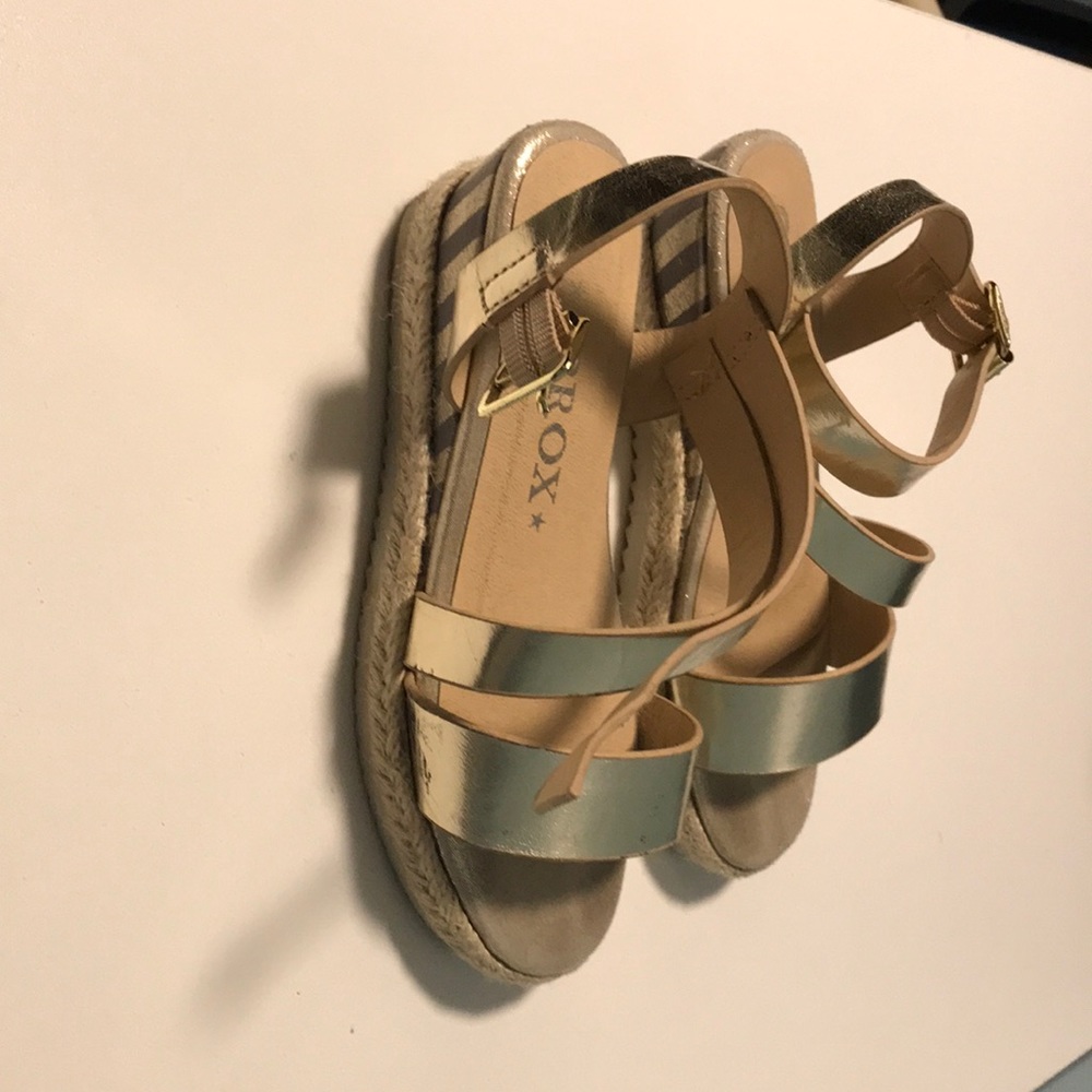 Gold Espadrilles sandals for little girl!!